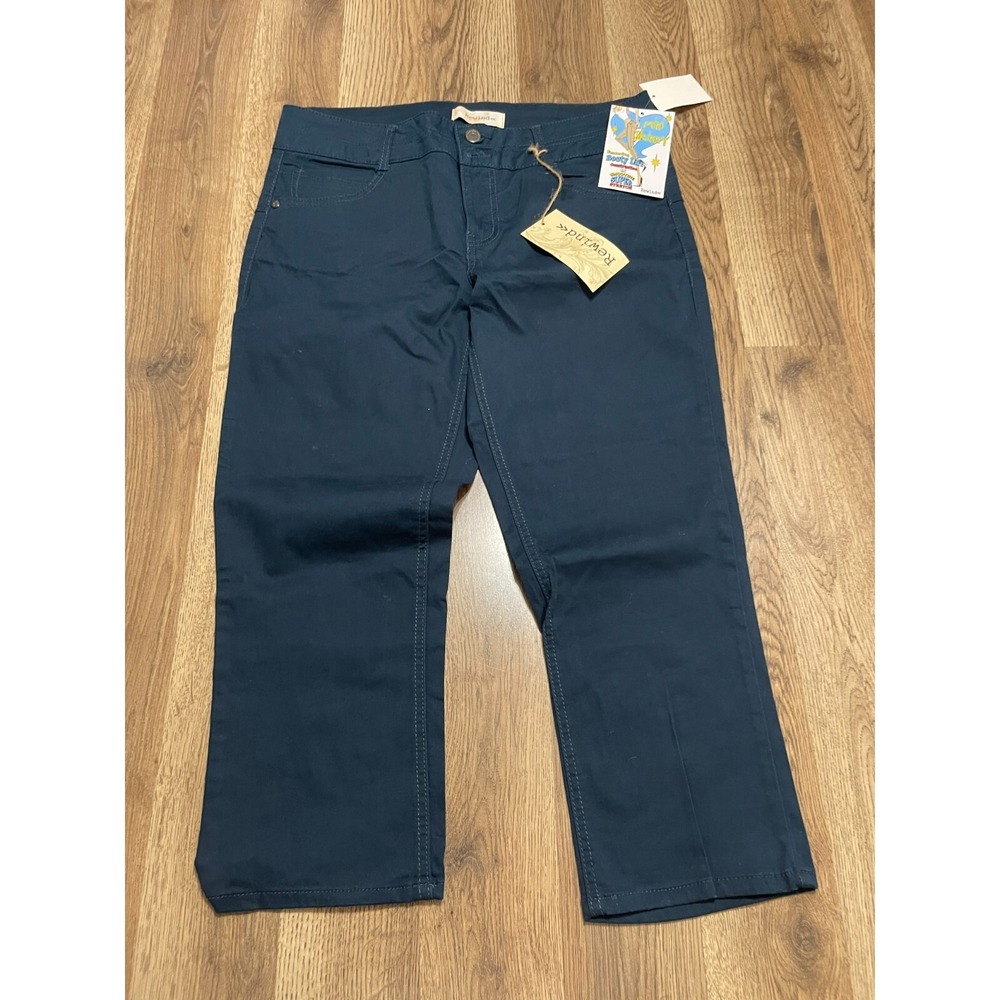 Rewind Jeans, Women's Size 11, Dark Teal, Capri, Straight Leg NWT